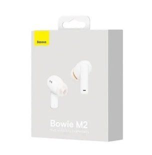 Навушники Безпровідні TWS (Bluetooth) Baseus Bowie M2 White NGTW140002