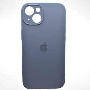 Силиконовый чехол накладка Silicon Case Full Camera для iPhone 13 Lavender Grey