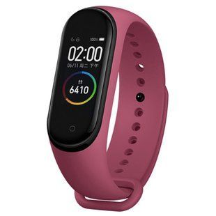 Ремінець до Xiaomi Band 3 / Mi Smart Band 4 Original Design Wine Red