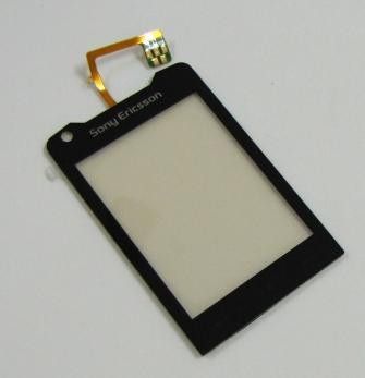 Сенсор (тачскрин) Sony Ericsson W960 черный со скотчем HC