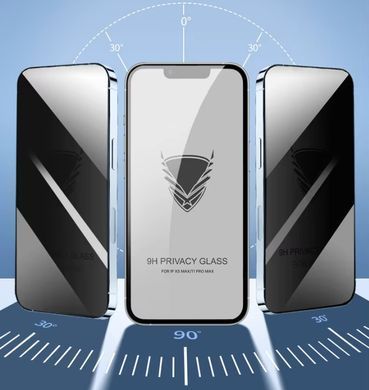 Защитное стекло OG Golden Armor антишпион Apple iPhone 14 Pro/iPhone 15/iPhone 16 Black