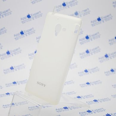 Чехол накладка силикон TPU cover case Sony L35H White