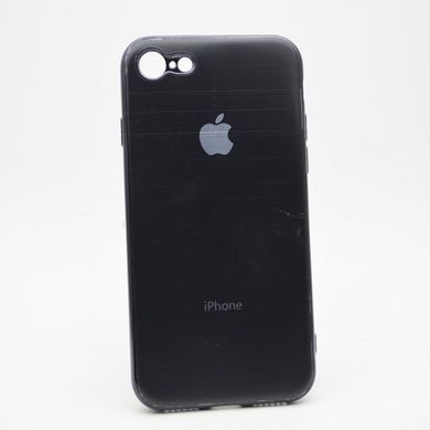 Чохол глянцевий з логотипом Glossy Silicon Case для iPhone 7/8 Black