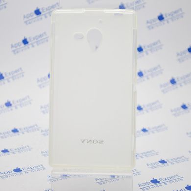 Чохол накладка силікон TPU cover case Sony L35H White