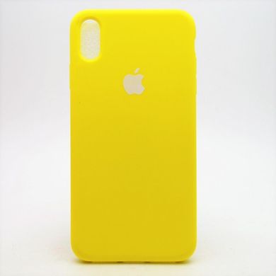 Матовый чехол New Silicon Cover для iPhone XS Max 6.5" Yellow (C)