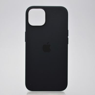 Чехол накладка Silicone Case Full Cover с MagSafe Splash Screen для iPhone 13 Midnight