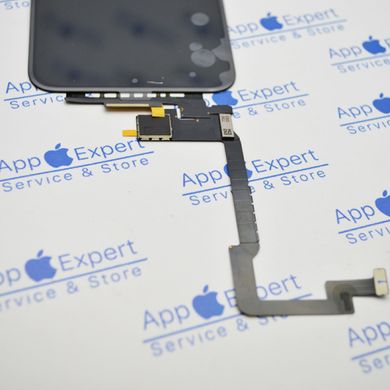 Тачскрин (сенсор) iPhone X/XS с длинным шлейфом и сеточкой спикера HC
