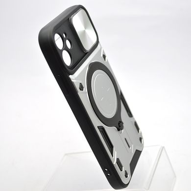 Противоударный чехол Armor Case Stand Case для Apple iPhone 11 Silver