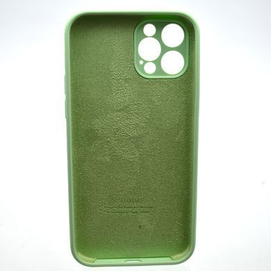 Силіконовий чохол накладка Silicon Case Full Camera для iPhone 12 Pro Max Pistachio