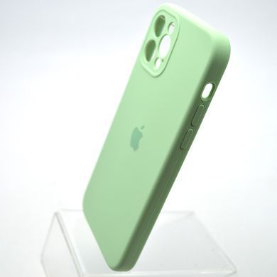 Силіконовий чохол накладка Silicon Case Full Camera для iPhone 12 Pro Max Pistachio