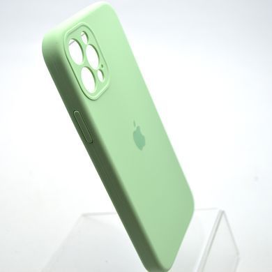 Силіконовий чохол накладка Silicon Case Full Camera для iPhone 12 Pro Max Pistachio