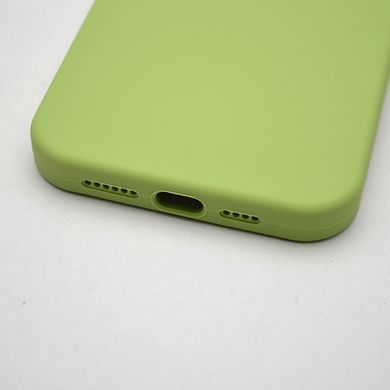 Силиконовый чехол накладка Silicon Case Full Camera для iPhone 15 Pro Mint Green