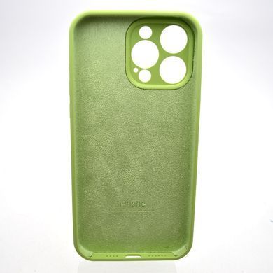 Силиконовый чехол накладка Silicon Case Full Camera для iPhone 15 Pro Mint Green