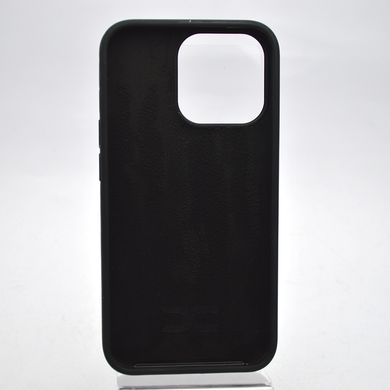 Чехол с патриотическим принтом Silicone Case Print Тризуб для iPhone 13 Pro Black/Черный