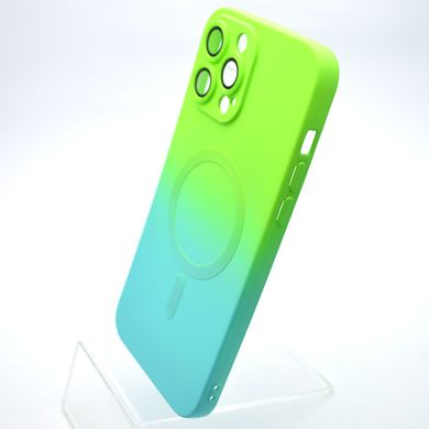 Чохол накладка з MagSafe Bright Case для Apple iPhone 13 Pro Max Green-Turquoise