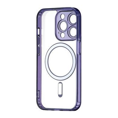 Чохол накладка with MagSafe Clear Case Magnetic для Apple iPhone 15 Pro Deep Purple (Темно-фіолетовий)