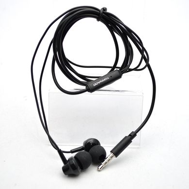 Провідні навушники з мікрофоном Tornado TS2 Black