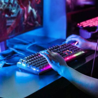 Комплект игровой проводной с RGB подсветкой (клавиатура + мышка) Hoco GM18 Black