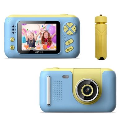 Цифровой детский фотоаппарат с триподом Epic S9 Led Display Желто-голубой, Жёлтый