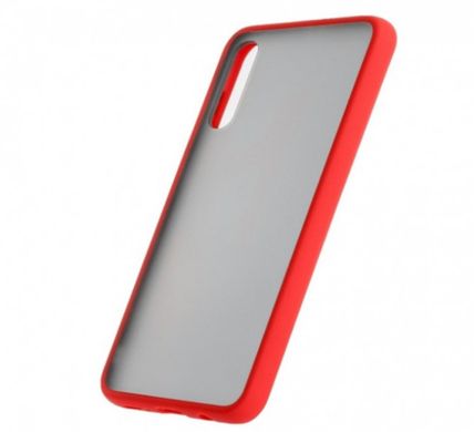 Чехол с полупрозрачной задней крышкой Matte Color Case TPU для Samsung Galaxy A20s (A207F) Red