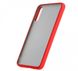 Чохол з напівпрозорою задньою кришкою Matte Color Case TPU для Samsung Galaxy A20s (A207F) Red