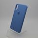 Чехол накладка Silicon Case для iPhone XR 6.1" Dark Blue (C)