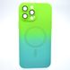 Чохол накладка з MagSafe Bright Case для Apple iPhone 13 Pro Max Green-Turquoise