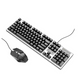 Комплект ігровий провідний з RGB підсвіткою (клавіатура + мишка) Hoco GM18 Black