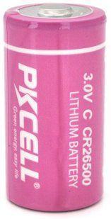 Батарейка PKCELL CR26500 (Size C) 3.0V 5400 mAh с низким саморозрядом (1% на год)