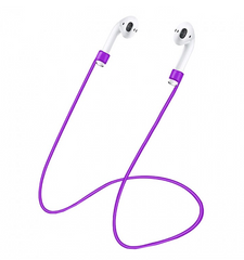 Тримач для навушників (захист від падіння) для Apple Airpods 1/Airpods 2/Airpods 3/Airpods Pro Фіолетовий