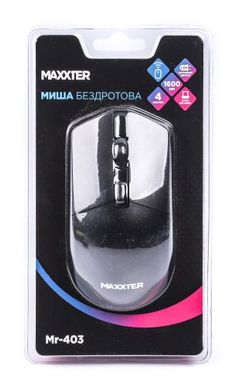 Мишка безпровідна Maxxter Mr-403 Wireless Black