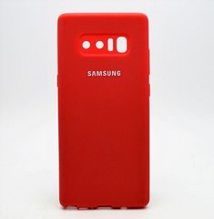 Матовый чехол New Silicon Cover для Samsung N950 Galaxy Note 8 Red Copy