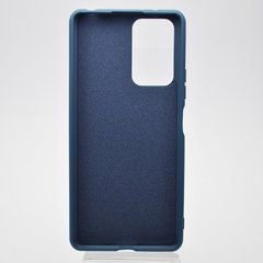 Чехол накладка Silicon Case Full Protective для Xiaomi Redmi Note 10 Pro Dark Blue