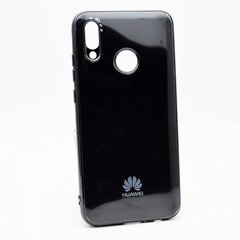 Чехол глянцевый с логотипом Glossy Silicon Case для Huawei P Smart 2019 / Honor 10 Lite Black