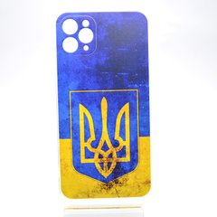 Чохол з патріотичним принтом накладка TPU Print Emblen of Ukraine для iPhone 11 Pro