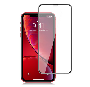 Захисне скло SKLO 5D для iPhone Xr/iPhone 11 Black/Чорна рамка (тех.пак.)