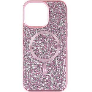 Чехол накладка Swarovski Case with MagSafe для Apple iPhone 14 Pro Max Pink (Розовый)