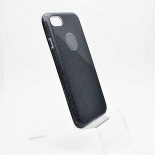 Чехол силиконовый с блестками TWINS для iPhone 7/8 Black