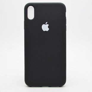 Матовый чехол New Silicon Cover для iPhone XS Max 6.5" Black Copy