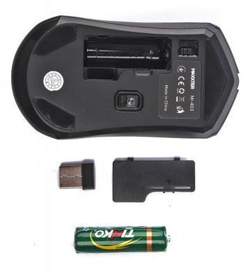 Мишка безпровідна Maxxter Mr-403 Wireless Black