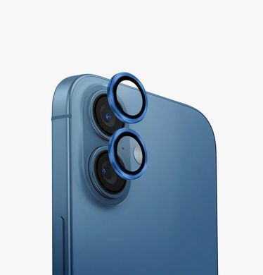 Захисні лінзи на камеру +NEU Chatel для Apple iPhone 16/iPhone 16 Plus Blue