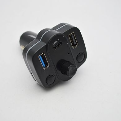 FM модулятор ANSTY CAR-017 Bluetooth (2 USB / 1 Type-C PD) with LED display Black