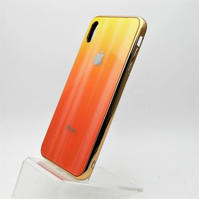 Чохол градієнт хамелеон Silicon Crystal for iPhone XS Max Yellow