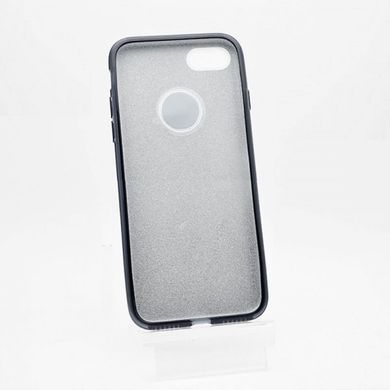 Чехол силиконовый с блестками TWINS для iPhone 7/8 Black