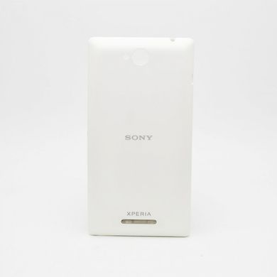 Задня кришка для телефону Sony C2305 Xperia C White Original TW
