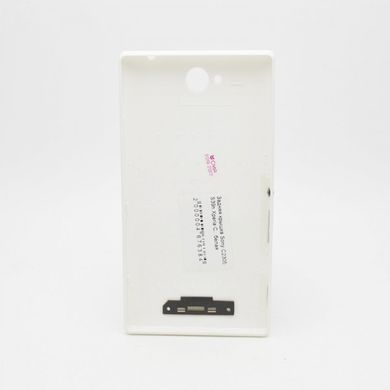 Задня кришка для телефону Sony C2305 Xperia C White Original TW