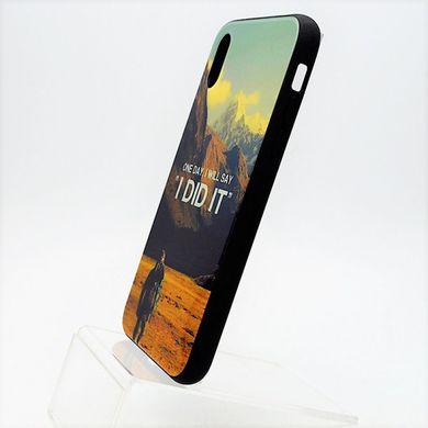 Стеклянный чехол с рисунком (принтом) Glass Case My Design для iPhone X/XS 5.8" Mix