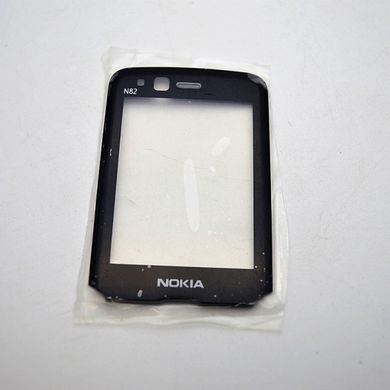 Cкло для телефону (дисплейне) Nokia N82 black (C)