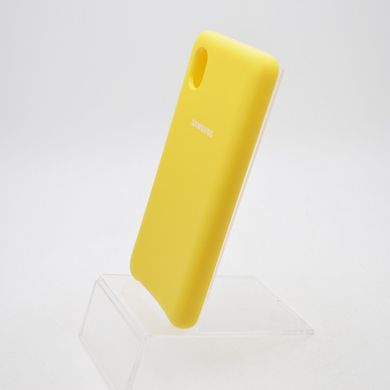 Чехол накладка Silicon Cover для Samsung A013 Galaxy A01 Core Yellow