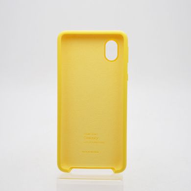 Чехол накладка Silicon Cover для Samsung A013 Galaxy A01 Core Yellow